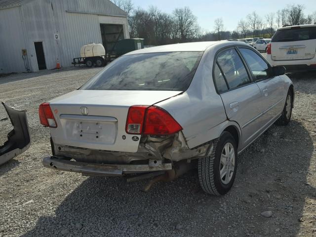 2HGES16304H626528 - 2004 HONDA CIVIC DX V SILVER photo 4