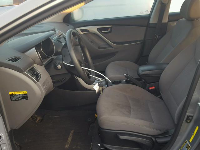 KMHDH4AE9DU007714 - 2013 HYUNDAI ELANTRA GL GRAY photo 5