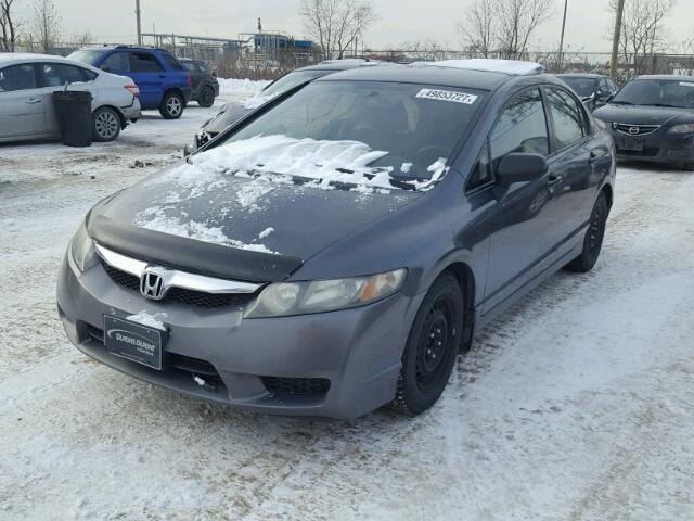 2HGFA1F26AH001092 - 2010 HONDA CIVIC DX GRAY photo 2