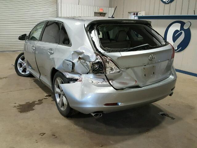 4T3ZK3BBXFU074788 - 2015 TOYOTA VENZA LE SILVER photo 3