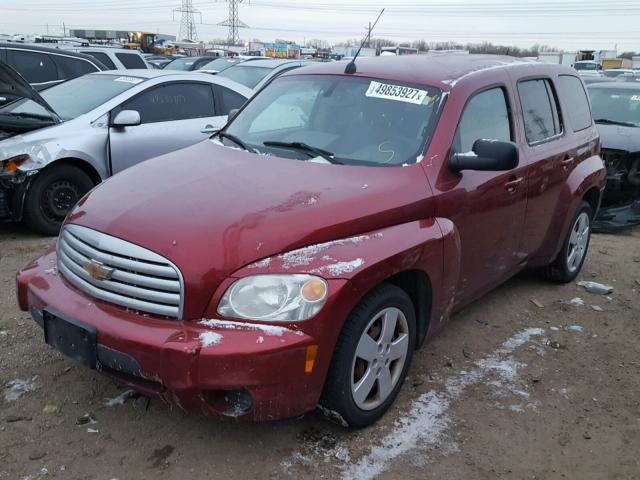 3GNCA13B99S595649 - 2009 CHEVROLET HHR LS Rojo foto 2