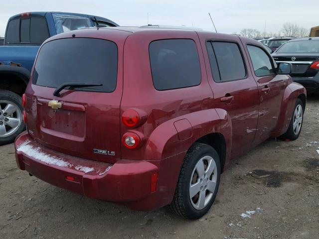 3GNCA13B99S595649 - 2009 CHEVROLET HHR LS Rojo foto 4