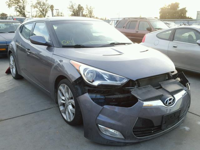 KMHTC6AD9CU059467 - 2012 HYUNDAI VELOSTER B CHARCOAL photo 1