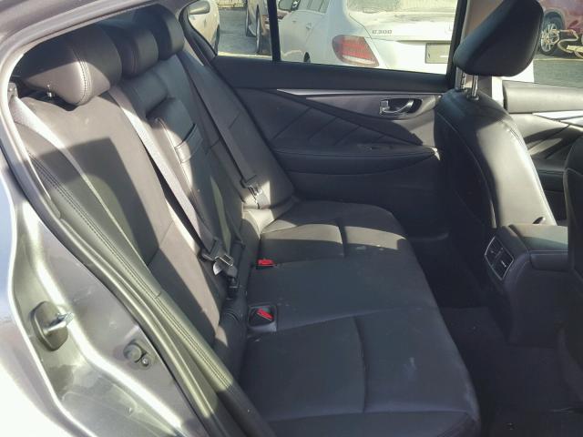 JN1BV7AP0FM349999 - 2015 INFINITI Q50 BASE Gris foto 6