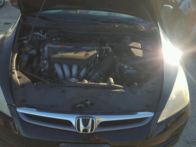 1HGCM56857A190458 - 2007 HONDA ACCORD EX BLACK photo 7