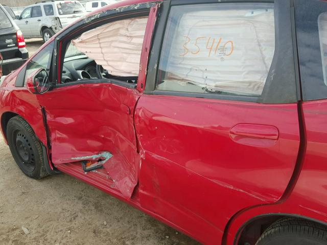 JHMGE8H33CS004029 - 2012 HONDA FIT RED photo 9