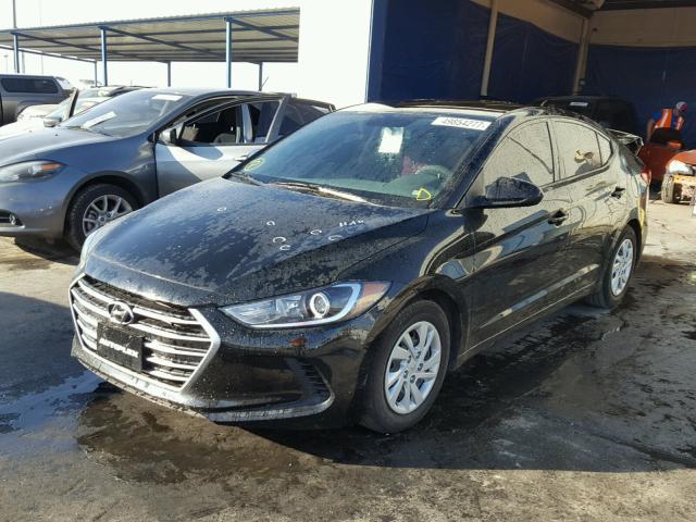 5NPD74LF9HH098531 - 2017 HYUNDAI ELANTRA SE BLACK photo 2