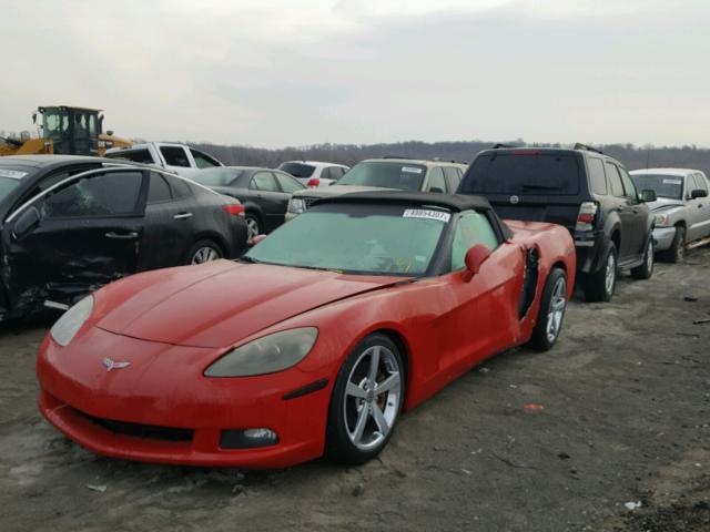 1G1YY36U375102843 - 2007 CHEVROLET CORVETTE RED photo 2