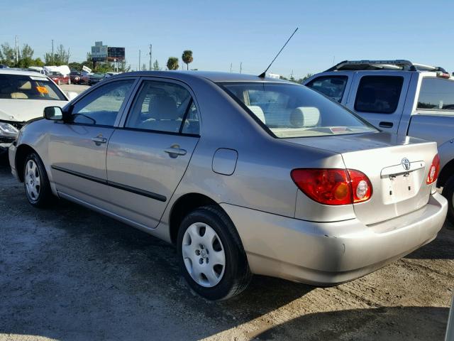 1NXBR32E23Z098594 - 2003 TOYOTA COROLLA CE BEIGE photo 3