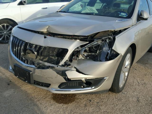 2G4GK5EX2E9277818 - 2014 BUICK REGAL TAN photo 9