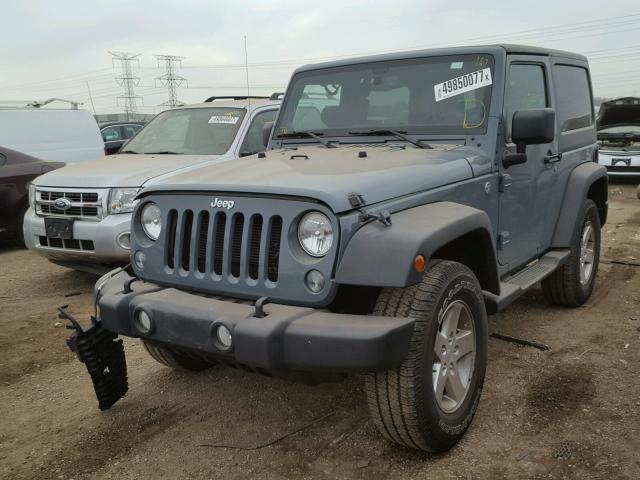 1C4AJWAG0EL162460 - 2014 JEEP WRANGLER S BROWN photo 2