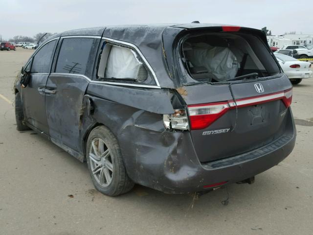5FNRL5H93CB045986 - 2012 HONDA ODYSSEY TO GRAY photo 3