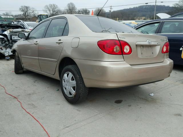 2T1BR32E18C911805 - 2008 TOYOTA COROLLA CE GOLD photo 3