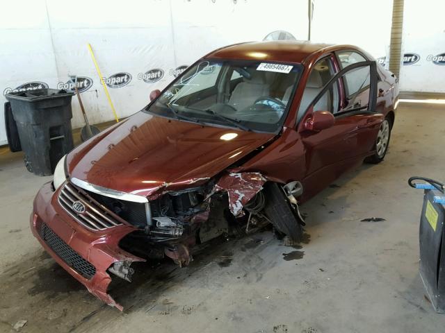 KNAFE122575430004 - 2007 KIA SPECTRA EX BURGUNDY photo 2