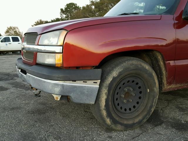 1GCEC19V33Z299405 - 2003 CHEVROLET SILVERADO MAROON photo 10