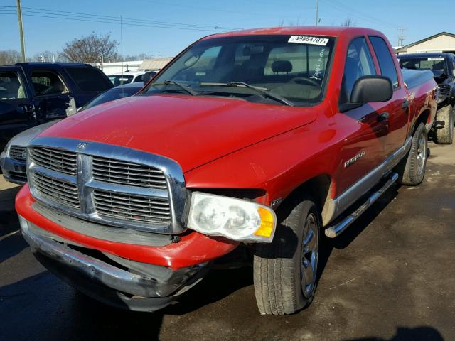 1D7HU18D34S557571 - 2004 DODGE RAM 1500 S RED photo 2