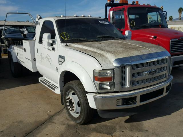 1FDXF46R38EC91808 - 2008 FORD F450 SUPER WHITE photo 1