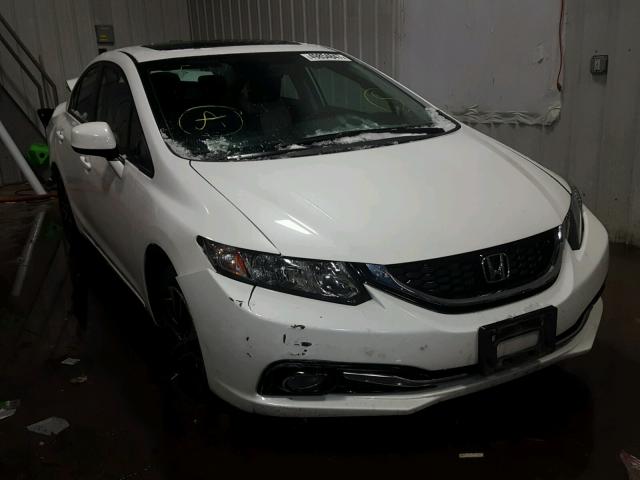 19XFB2F96DE061775 - 2013 HONDA CIVIC EXL WHITE photo 1