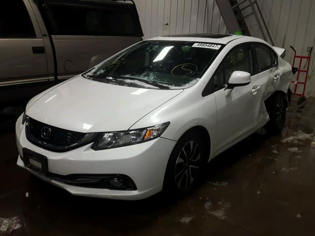 19XFB2F96DE061775 - 2013 HONDA CIVIC EXL WHITE photo 2