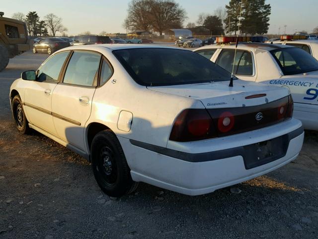 2G1WF55KX19254248 - 2001 CHEVROLET IMPALA WHITE photo 3