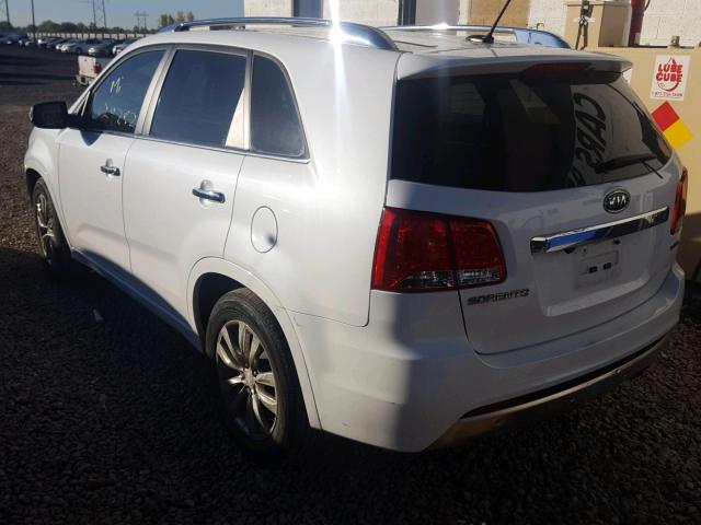 5XYKW4A26BG104410 - 2011 KIA SORENTO SX WHITE photo 3