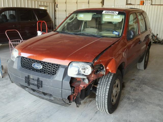 1FMYU02Z07KA28331 - 2007 FORD ESCAPE XLS ORANGE photo 2