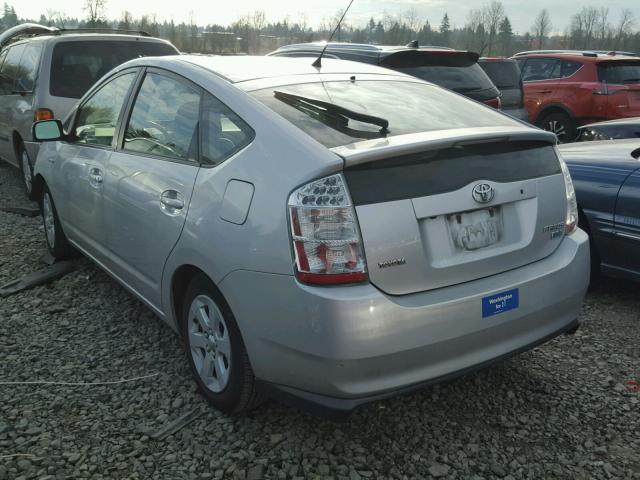 JTDKB20U387766406 - 2008 TOYOTA PRIUS SILVER photo 3