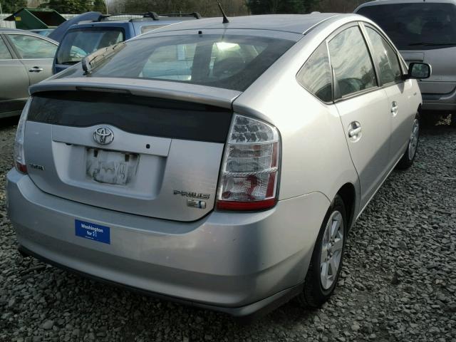 JTDKB20U387766406 - 2008 TOYOTA PRIUS SILVER photo 4