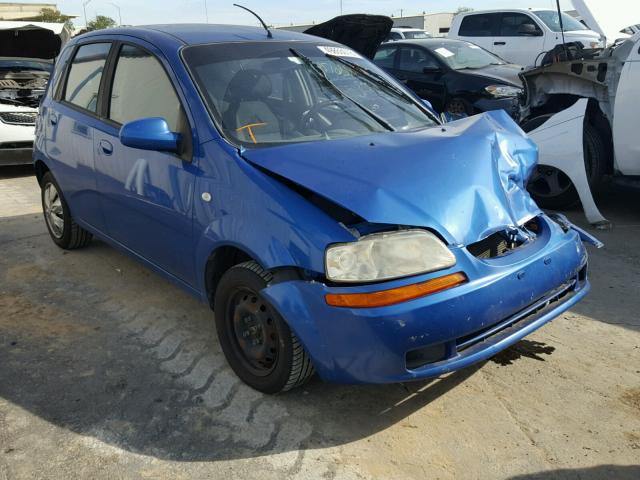 KL1TD66636B615081 - 2006 CHEVROLET AVEO BASE Mavi foto 1