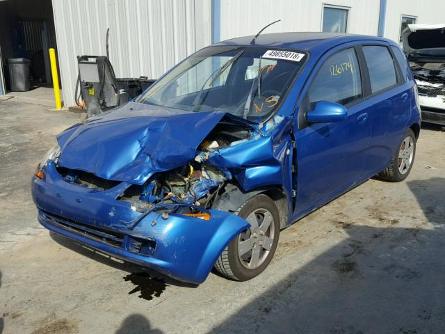 KL1TD66636B615081 - 2006 CHEVROLET AVEO BASE Mavi foto 2