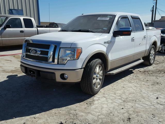 1FTFW1CV1AKB71271 - 2010 FORD F150 SUPER WHITE photo 2