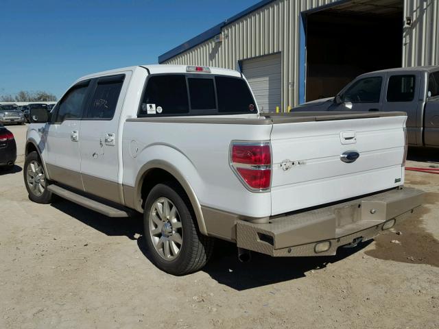 1FTFW1CV1AKB71271 - 2010 FORD F150 SUPER WHITE photo 3