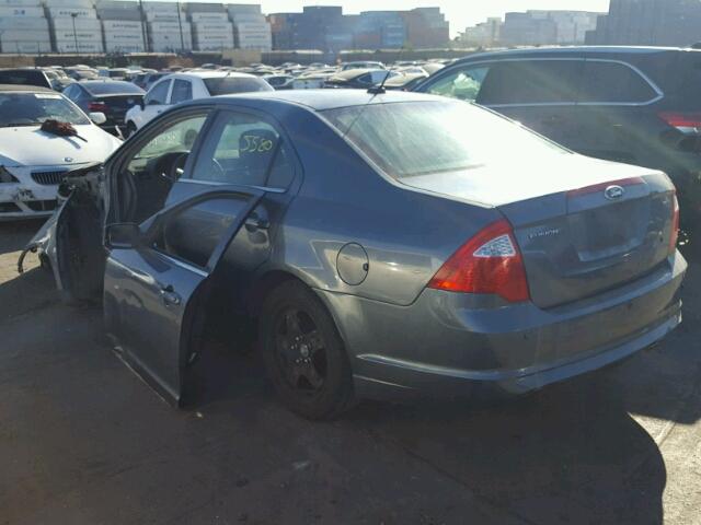 3FAHP0HA4BR191944 - 2011 FORD FUSION SE BLUE photo 3