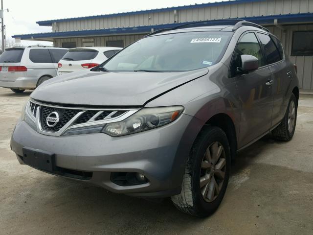 JN8AZ1MU5BW070210 - 2011 NISSAN MURANO S GRAY photo 2