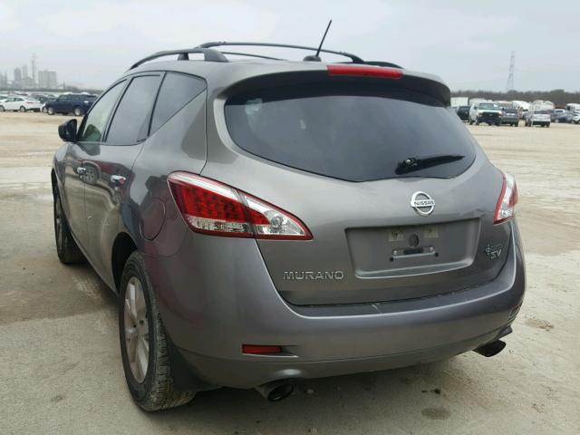 JN8AZ1MU5BW070210 - 2011 NISSAN MURANO S GRAY photo 3