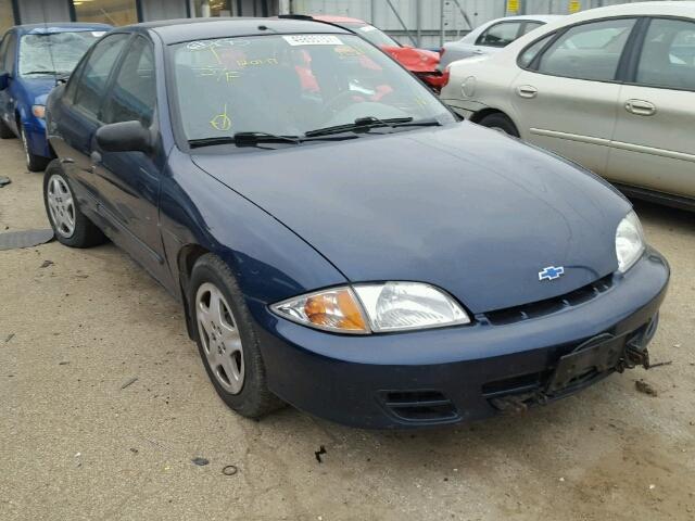 1G1JF524027277346 - 2002 CHEVROLET CAVALIER L BLUE photo 1