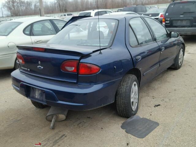 1G1JF524027277346 - 2002 CHEVROLET CAVALIER L BLUE photo 4