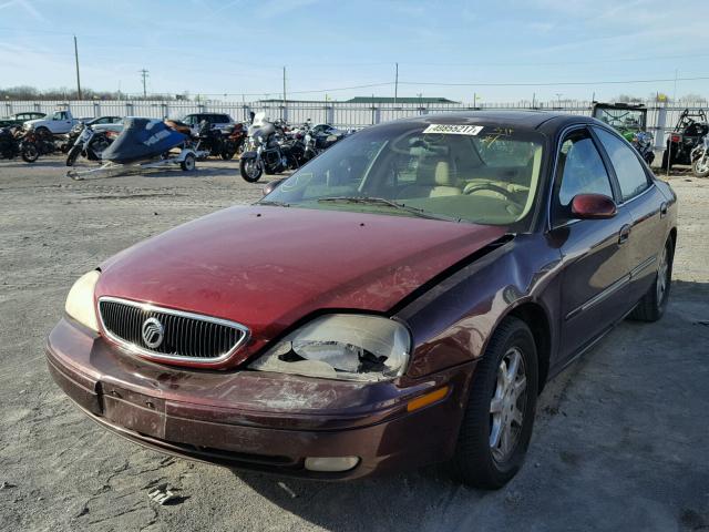 1MEFM55SXYG629823 - 2000 MERCURY SABLE LS P MAROON photo 2