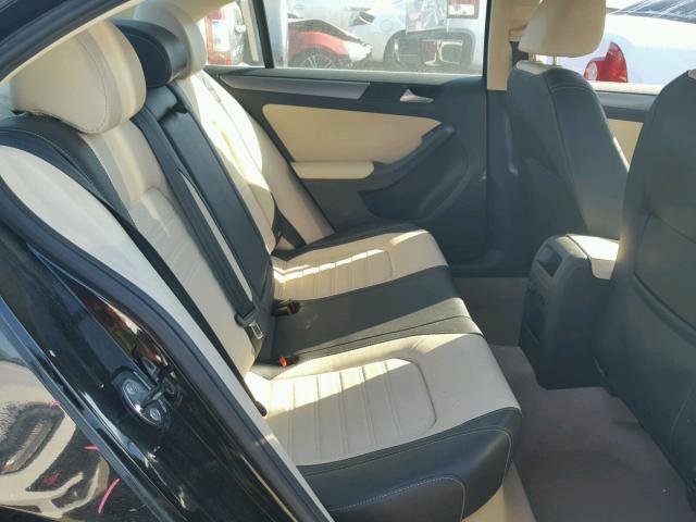 3VWLP7AJXCM471791 - 2012 VOLKSWAGEN JETTA SEL BLACK photo 6