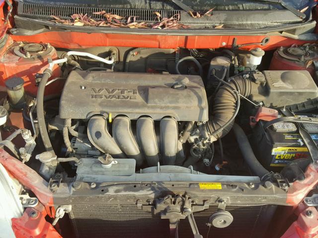 2T1KR32E24C268455 - 2004 TOYOTA COROLLA MA RED photo 7