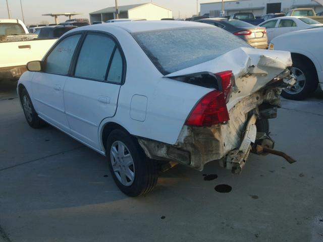 2HGES15573H573537 - 2003 HONDA CIVIC LX WHITE photo 3