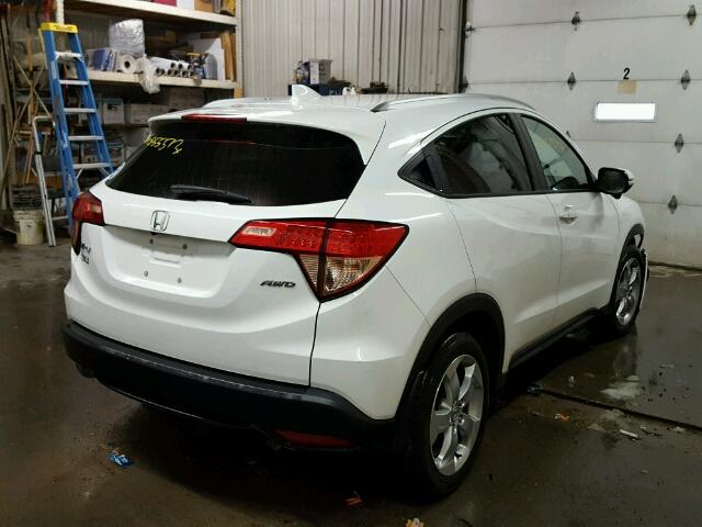 3CZRU6H79GM710158 - 2016 HONDA HR-V EXL WHITE photo 4