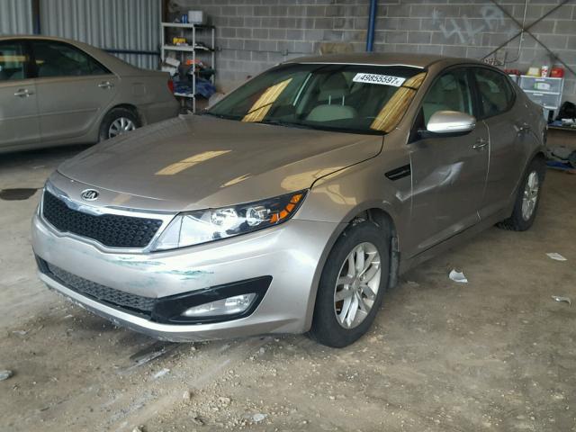 KNAGM4A78D5355834 - 2013 KIA OPTIMA LX SILVER photo 2