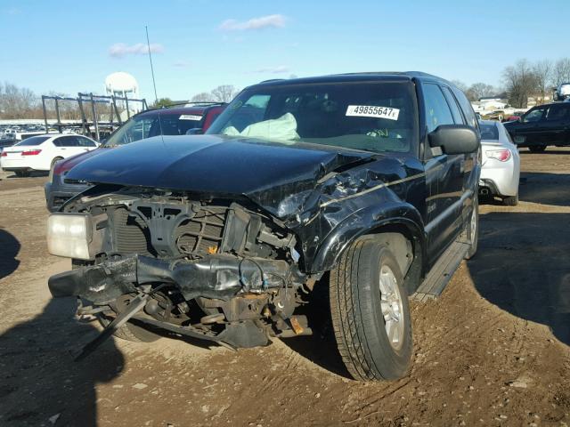 1GHDT13W512101498 - 2001 OLDSMOBILE BRAVADA BLACK photo 2