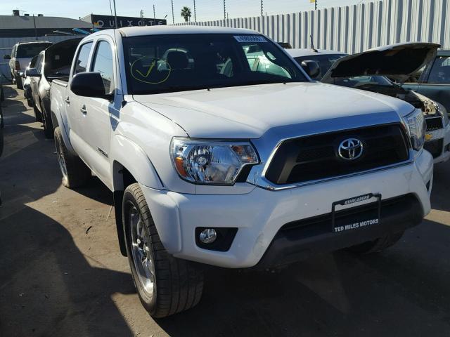 3TMLU4ENXFM175326 - 2015 TOYOTA TACOMA DOU WHITE photo 1