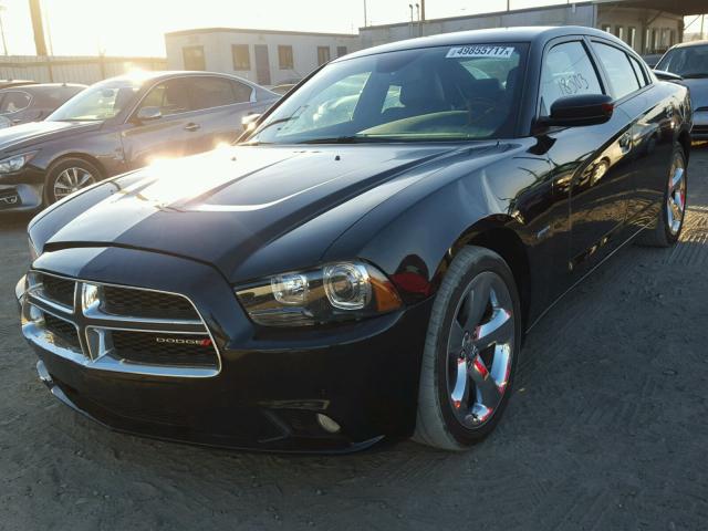 2C3CDXCT4EH252471 - 2014 DODGE CHARGER R/ BLACK photo 2