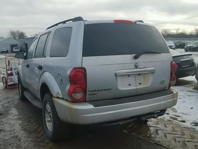 1D4HB48NX4F200636 - 2004 DODGE DURANGO SL SILVER photo 3