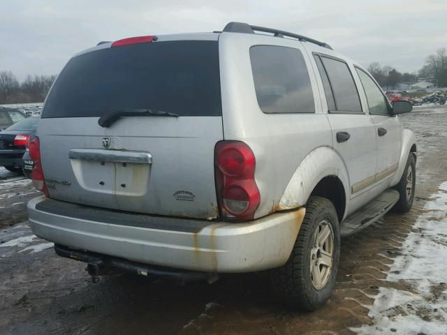 1D4HB48NX4F200636 - 2004 DODGE DURANGO SL SILVER photo 4