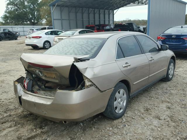 3HGCM56496G708441 - 2006 HONDA ACCORD LX TAN photo 4