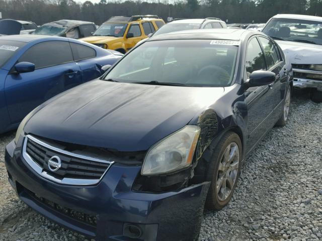 1N4BA41E57C803988 - 2007 NISSAN MAXIMA SE BLUE photo 2